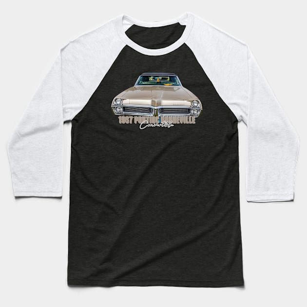 1967 Pontiac Bonneville Convertible Baseball T-Shirt by Gestalt Imagery